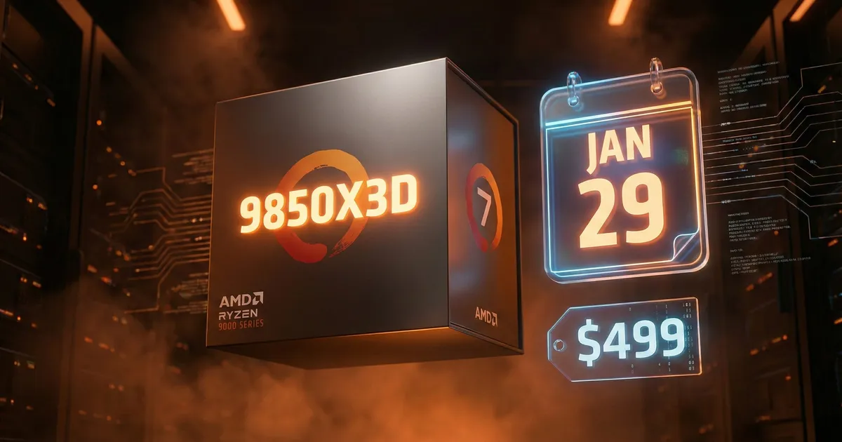 AMD Ryzen 7 9850X3D: 'Raja Gaming' Baru Tiba 29 Januari, Harga $499!